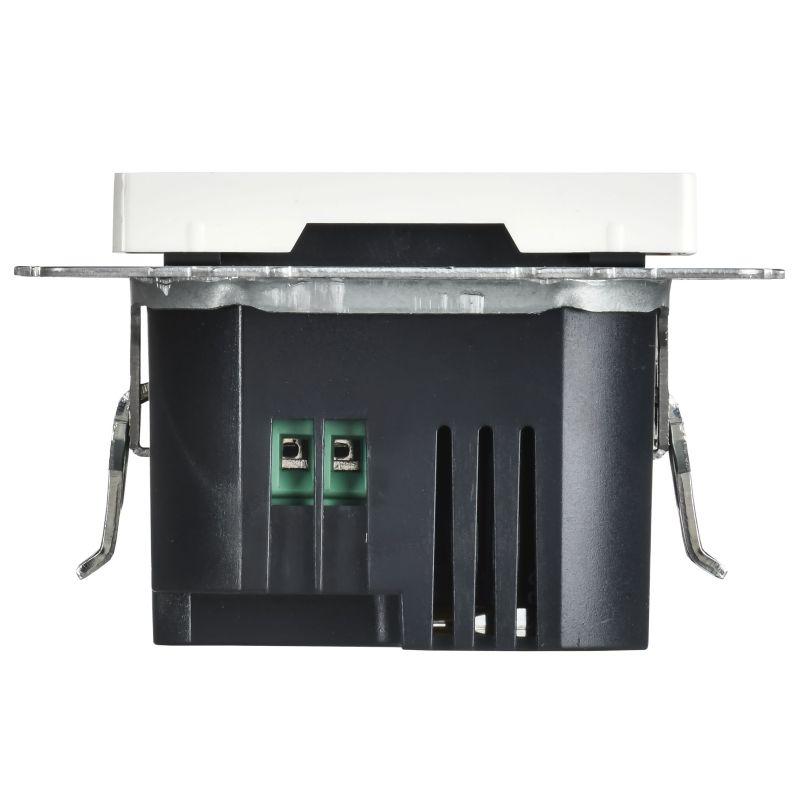 Розетка СП BRITE USB A+C 45Вт высокоск. заряд. РЮ11-2-БрАБ арктич. бел. IEK BR-U22-045-K91