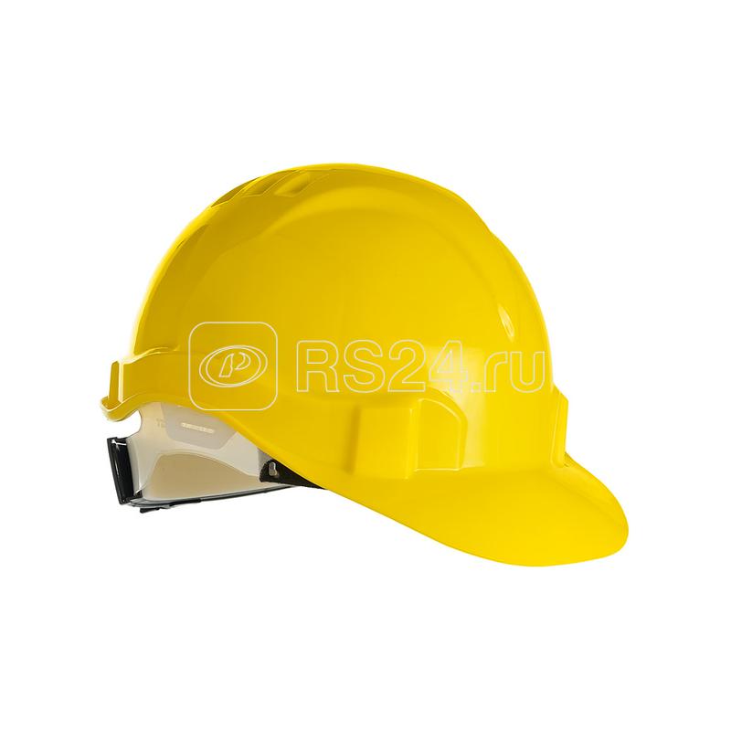 Каска Европа текстиль храповик желт. ЕЛАНПЛАСТ КАС102-Ж