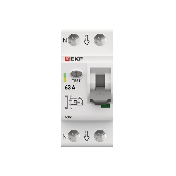 Устройство защиты от дугового пробоя (УЗДП) 1P+N 63А PROxima EKF afdd-2-63-pro