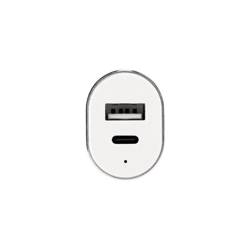 Автозарядка в прикуриватель АЗУ USB-A+USB-C 3.1А бел. Rexant 18-2227