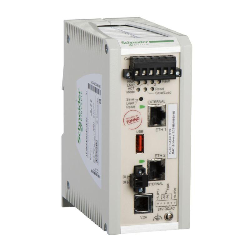 Коммутатор промышленный межсетевой защиты/роутер Modicon Firewall 1TX/1TX SchE TCSEFEC23F3F21