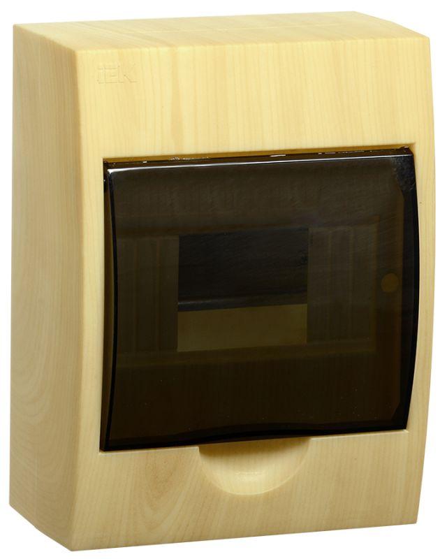 Корпус навесной ЩРН-П-6 Krepta 3 IP41 пластик. сосна IEK MKP12-N-06-41-K34