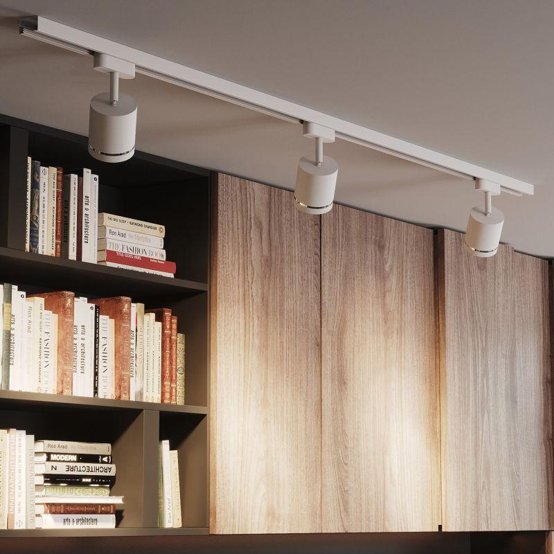 Светильник светодиодный трековый Track GU10 IP20 ДПО цилиндр 1ф бел. GAUSS TR012