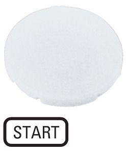 Шильдик кнопочный плоский "START" M22-XD-W-GB1 бел. EATON 218197