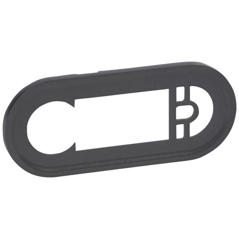 Накладка термостата Celiane програм. графит Leg 067992