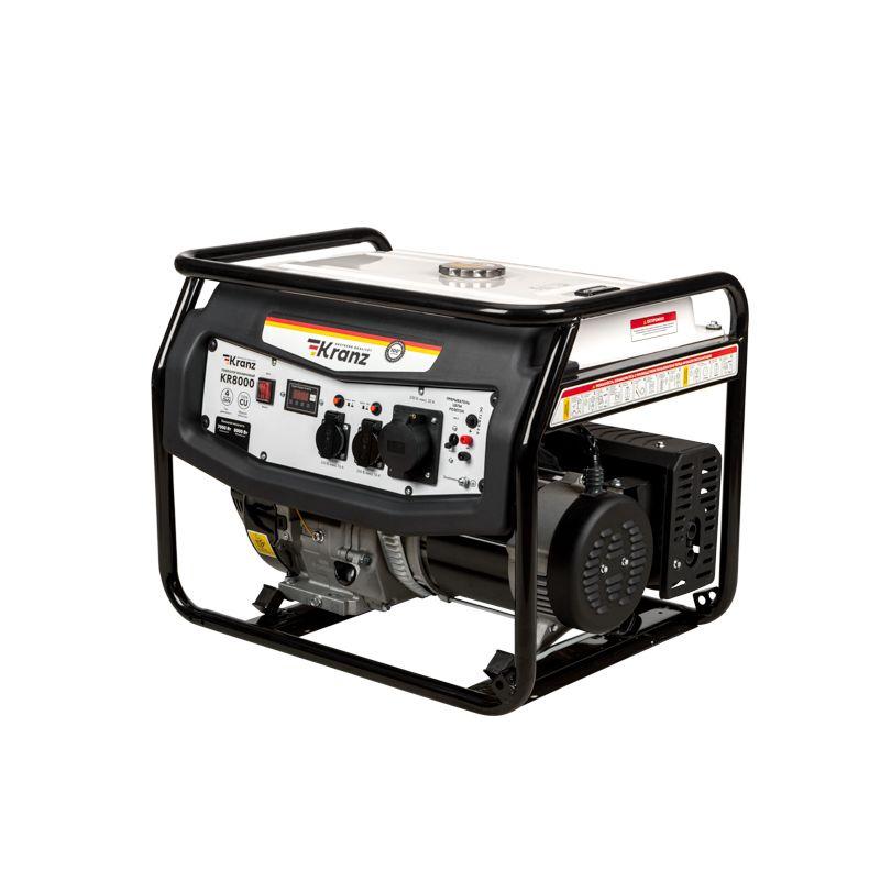 Генератор бензиновый KR8000 8кВт 230В 25л ручной старт KRANZ KR-16-1137