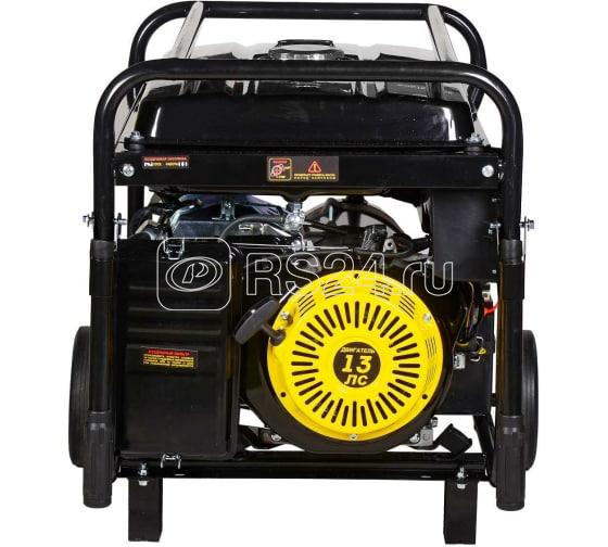 Бензогенератор DY6500LX 1ф 5000Вт ручной стартер с колесами с аккумулятором HUTER 64/1/15
