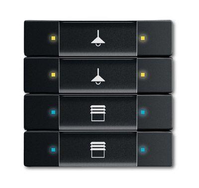 Сенсор 4/8-кл. 6127/02-885-500 многофункц. черн. бархат ABB 2CKA006117A0243