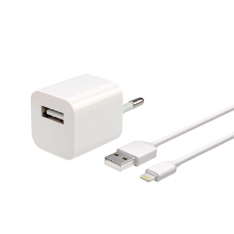 Устройство зарядное сетевое квадрат USB (СЗУ) (1000mA) бел. Rexant 18-1914