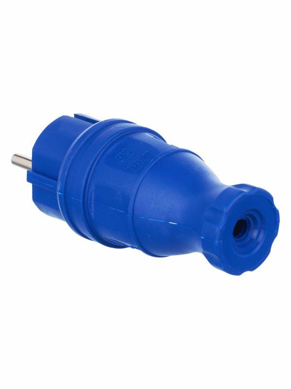 Вилка прямая ОМЕГА ВБп3-1-0м IP44 каучук син. IEK PKR01-016-2-K07