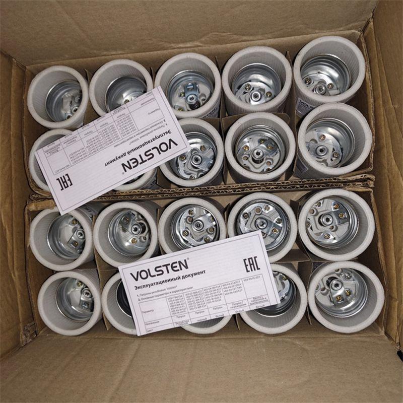 Патрон резьбовой В03-CR-SM-E40 (керамика под лампу E40/220В/4А) Volsten 12230