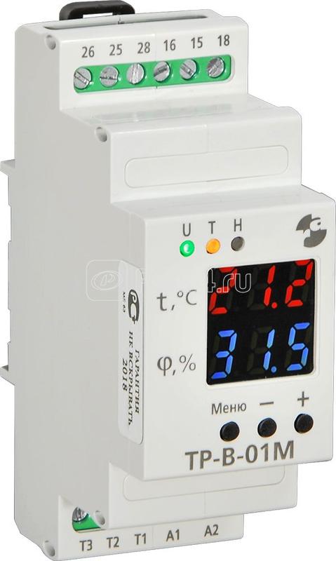Реле температуры и влажности ТР-В-01М -40...+80град.C 0...99% 220В 50Гц (без датчика) Реле и Автоматика A8223-34125919