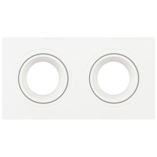 Светильник встраиваемый декоративный KL90-2 WH MR16/GU5.3 бел. пластик. Эра Б0054371