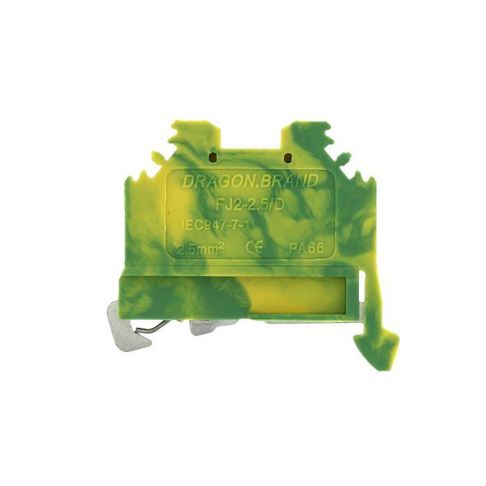 Колодка клеммная JXB-S-2.5 24А (280-107) пружинная земля EKF plc-jxb-s-2.5pe