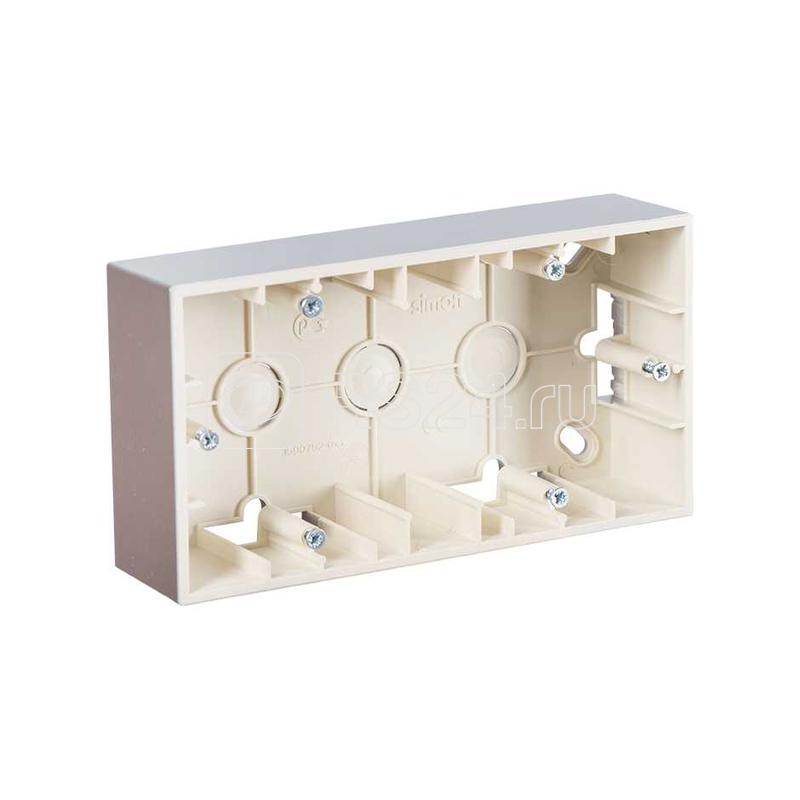 Коробка установочная ОП 2-м Simon15 алюм. 1590752-033 Коробка установочная ОП 2-м Simon15 алюм. 1590752-033