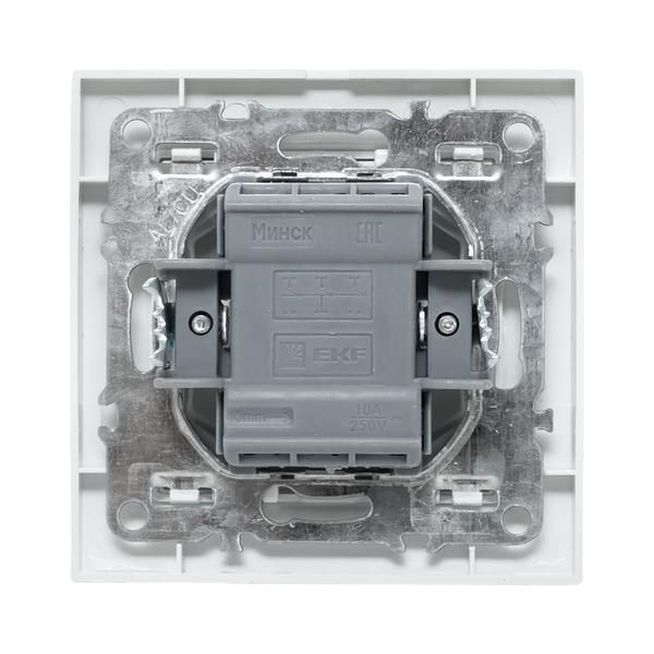 Выключатель 3-кл. СП Минск 10А IP20 бел. Basic EKF ERV10-024-10
