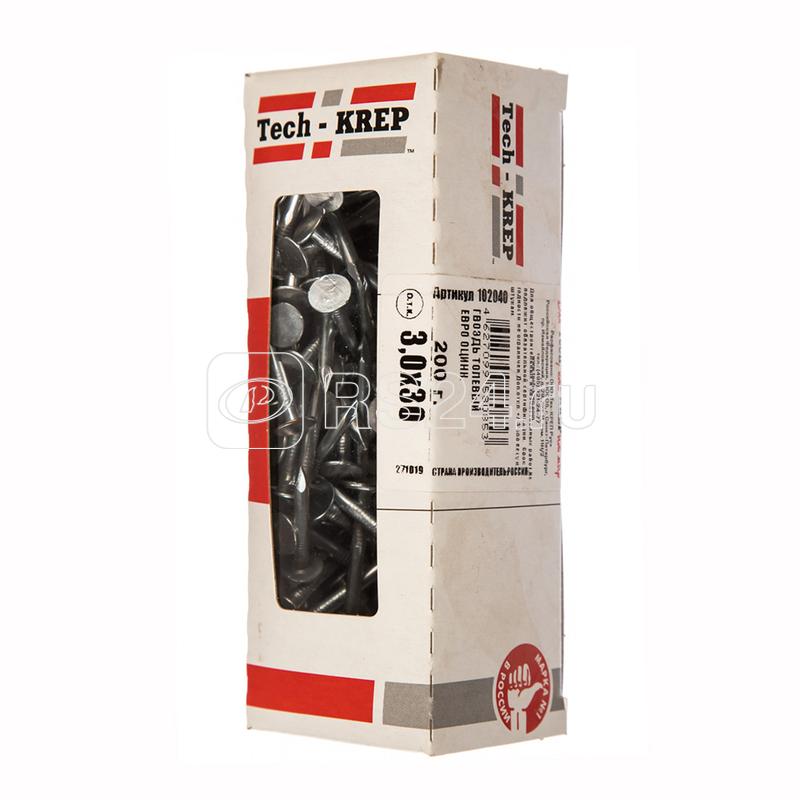 Гвоздь толевый евро 3х30 оцинк. (уп.0.2кг) Tech-Krep/Zitar 102040