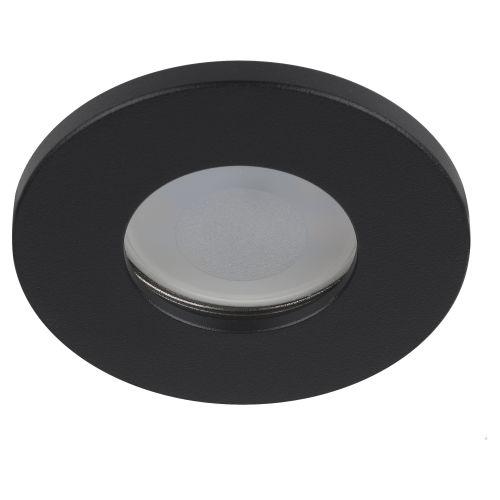 Светильник WR3 BK MR16/GU5.3 IP44 встраив. влагозащ. черн. Эра Б0054367