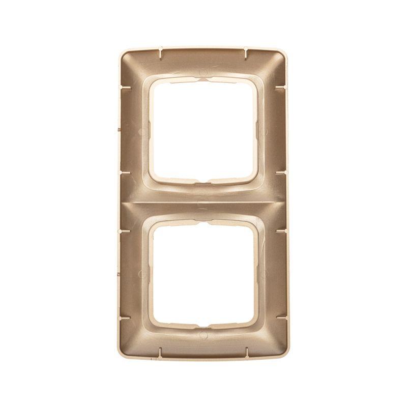 Рамка 2-м DEA горизонт. зол. метал. Kranz KR-78-0316