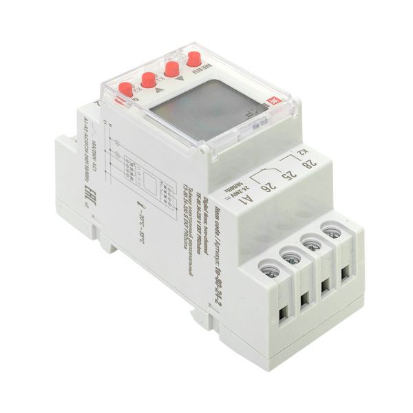 Таймер электронный двухканальный ТЭ-80 24-230В EKF te-80-24-2