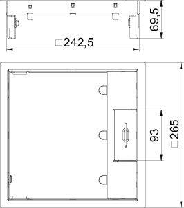 Лючок универс. 12хModul45 сталь GES9M-2 10U OBO 7405371