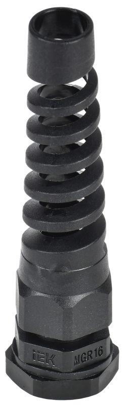 Сальник MGR16 d4-8мм IP68 с гибким отводом черн. IEK YSA23-06-16-68-K02
