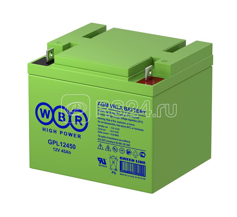 Аккумулятор 12В 45А.ч WBR GPL12450 WBR