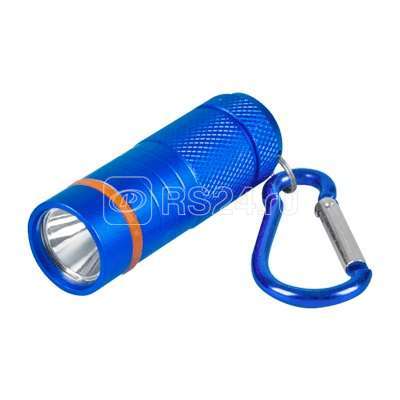 Фонарь-брелок KL 61B алюм. элементы питания (в компл.) син. IN HOME 4690612032054