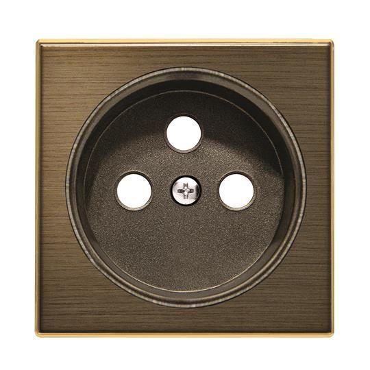 Накладка 1-м СП Sky IP20 франц. стандарт для розетки античная латунь ABB 2CLA858700A1201