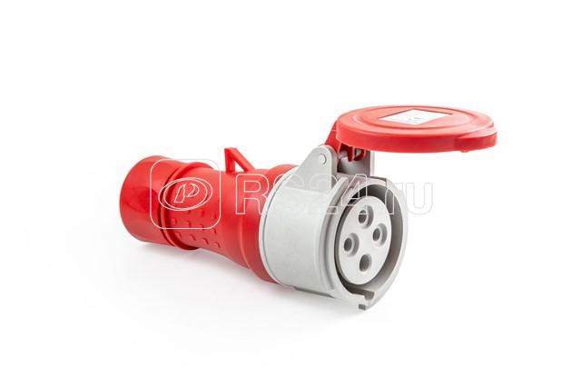 Корпус с гнездом стандарт CEE 4х16А (3P+E) 400В EMAS ECE416V5PU