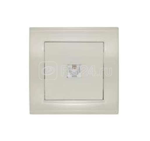 Розетка телефонная 1-м СП Бриллиант сл. кость UNIVersal 7948783