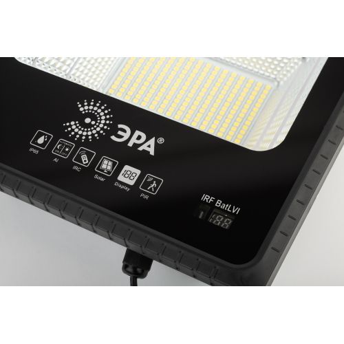 Прожектор светодиодный 100Вт 5000К 1200лм IP65 уличный с датчиком движения солнечная батарея ПДУ Эра Б0049547
