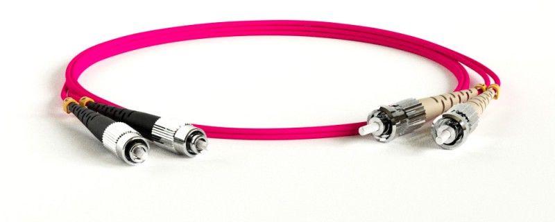 Патч-корд FC-D2-504-FC/PR-ST/PR-H-5M-LSZH-MG волоконно-оптический (шнур) MM50/125(OM4) ST-FC 2мм duplex LSZH 5м Hyperline 239489