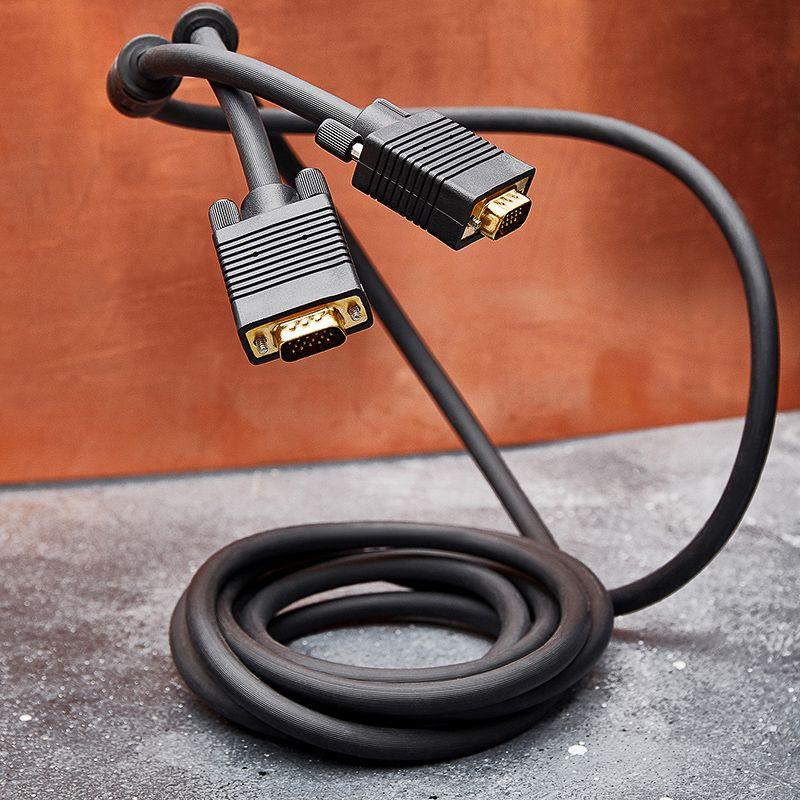 Шнур VGA plug - VGA plug 3м gold с ферритами REXANT 17-5505