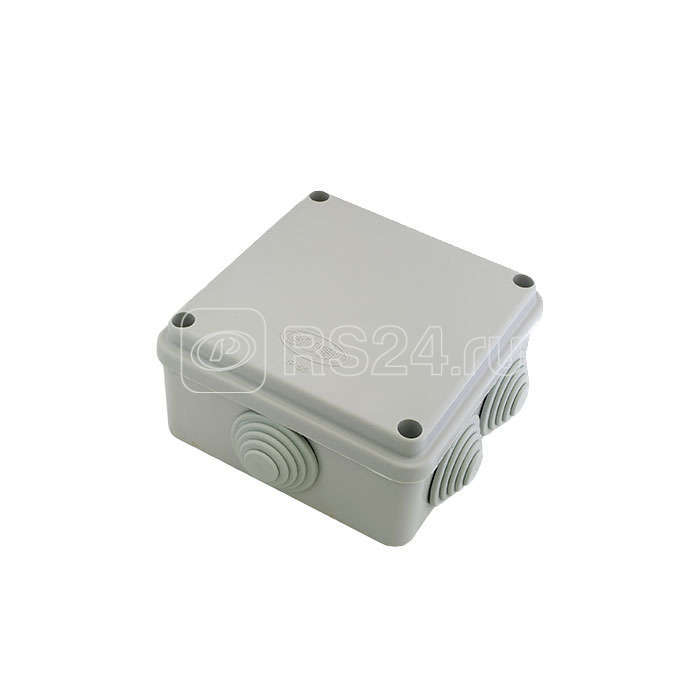 Коробка распределительная ОП 100х100х50мм IP55 крышка на винтах сер. ГУСИ С3В106 Евро