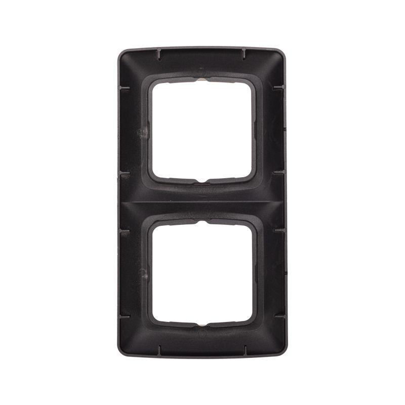 Рамка 2-м DEA горизонт. черн. метал. Kranz KR-78-0346