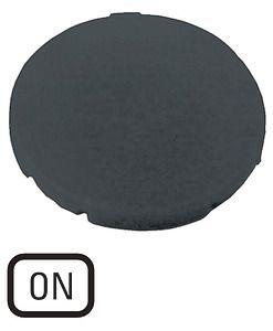 Шильдик кнопочный плоский "ON"M22-XD-S-GB6 черн. EATON 218203
