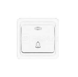 Кнопка звонка 1-кл СП Валери с инд. с симв. бел. UNIVersal В0126