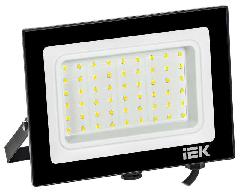 Прожектор светодиодный СДО 06-50 4000К IP65 черн. IEK LPDO601-50-40-K02