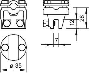 Зажим для проволоки фальцевый 269 8-10 OBO 5317010