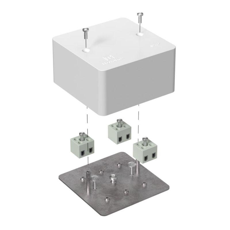 Коробка огнестойкая для кабель-канала 40-0460-FR2.5-6 Е15-Е120 85х85х45 Промрукав 40-0460-FR2.5-6