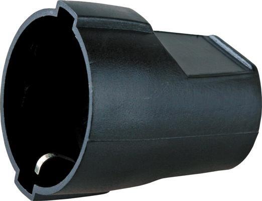 Розетка штепсельная S1-MZ с заземл. черн. (уп.2шт) Volsten 9354