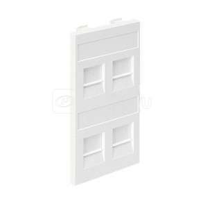 Адаптер на 4 RJ45 коннектора защ. шторки бел. SimonConnect S76C-9