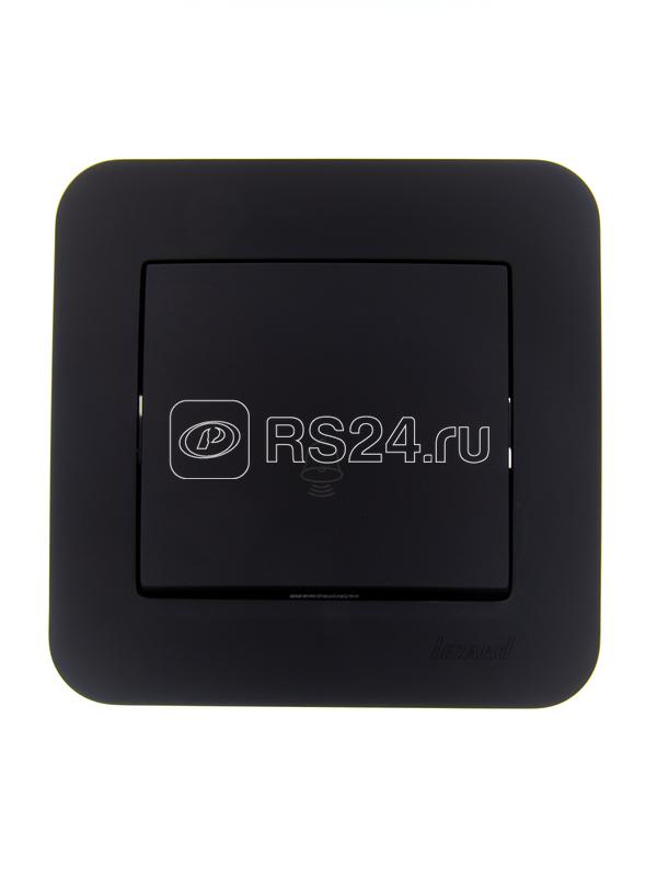 Кнопка звонка 1-кл.СП ASTI 10А IP20 в сборе черн. бархат LEZARD 7081-4242-103