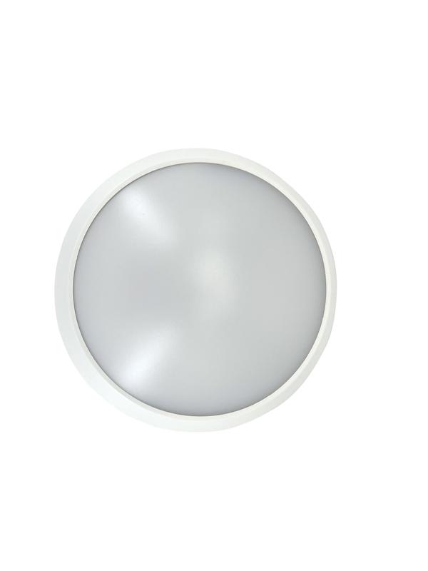 Светильник светодиодный WP 15 C 12W OP 840 D220 WH 220х80мм 12Вт 4000К IP65 ЖКХ круглый пылевлагозащ. бел. Русский Свет 15071523452