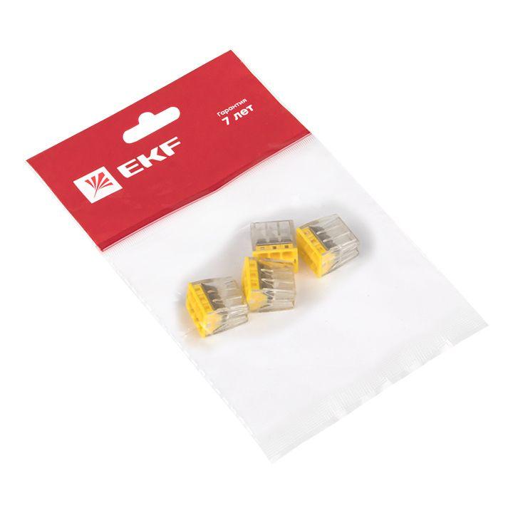 Клемма строительно-монтажная СМК 2273-246 6-проводная 0.5-2.5кв.мм с пастой (уп.4шт) PROxima EKF plc-smk-2273-246r