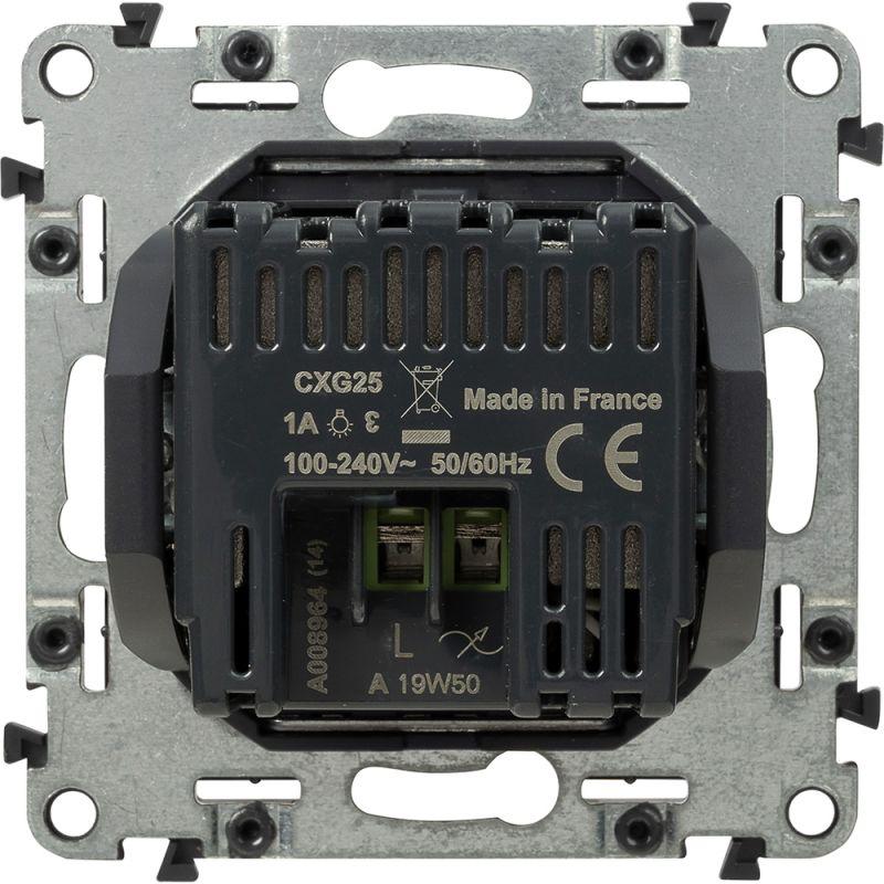 Датчик движения Valena Life 180град. 250Вт без нейтрали; с ручным управлением; с лицевой панелью сл. кость Leg 752272