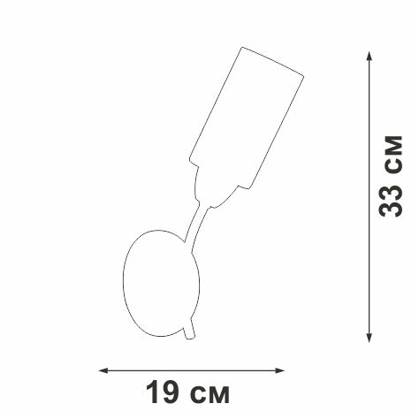 Светильник настенный 1xE27 макс. 40Вт Vitaluce V4188-7/1A