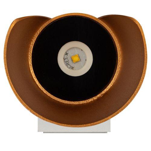 Светильник светодиодный WL42 WH+GD 6Вт 3500К IP54 для интерьера/фасадов бел./зол. Эра Б0054421