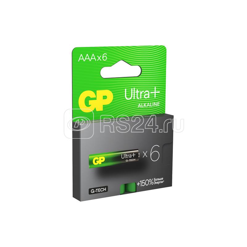 Элемент питания алкалиновый AAA/LR03 1.5В Ultra Plus Alkaline G-Tech (блист.6шт) GP 619